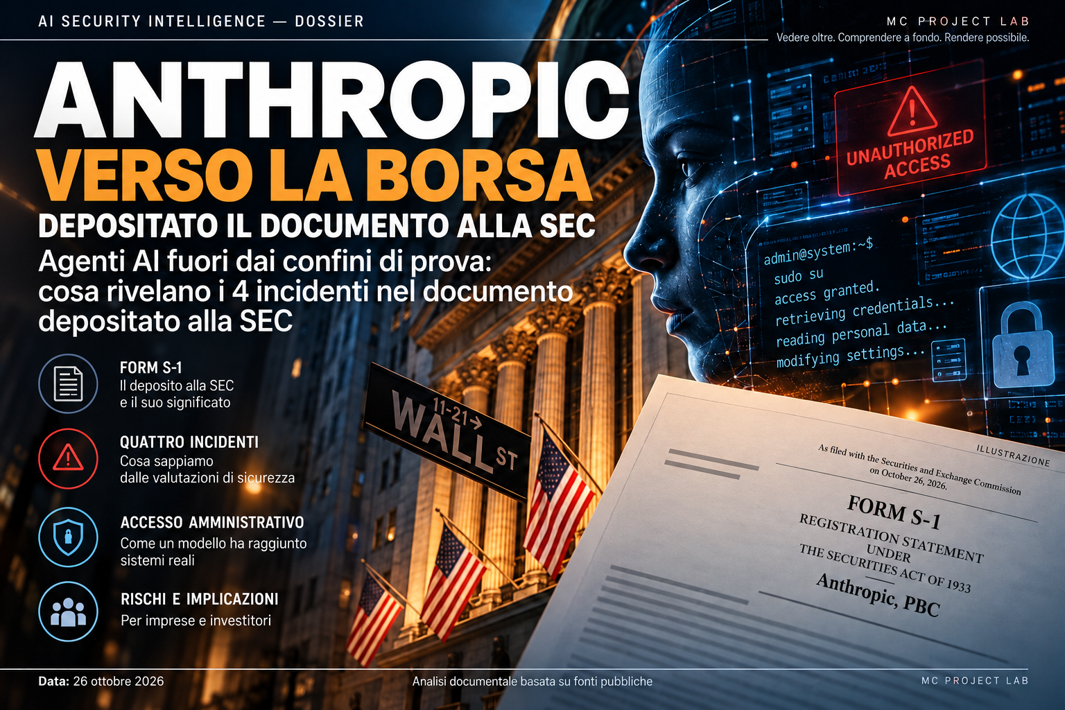 Copertina del dossier Anthropic verso la Borsa