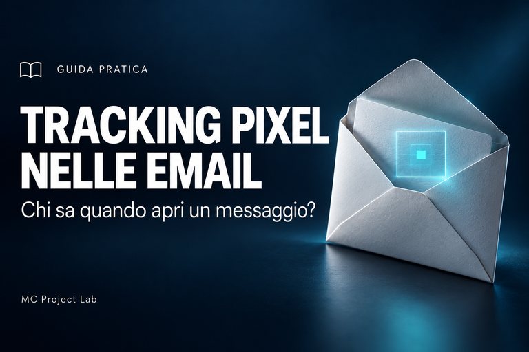 Copertina della pagina sui tracking pixel nelle email